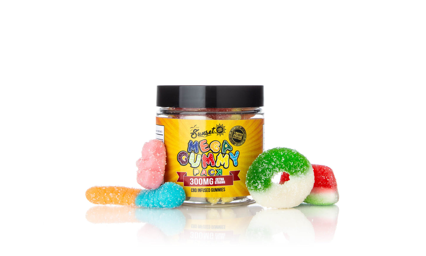 Sunset CBD Infused Mixed Gummies