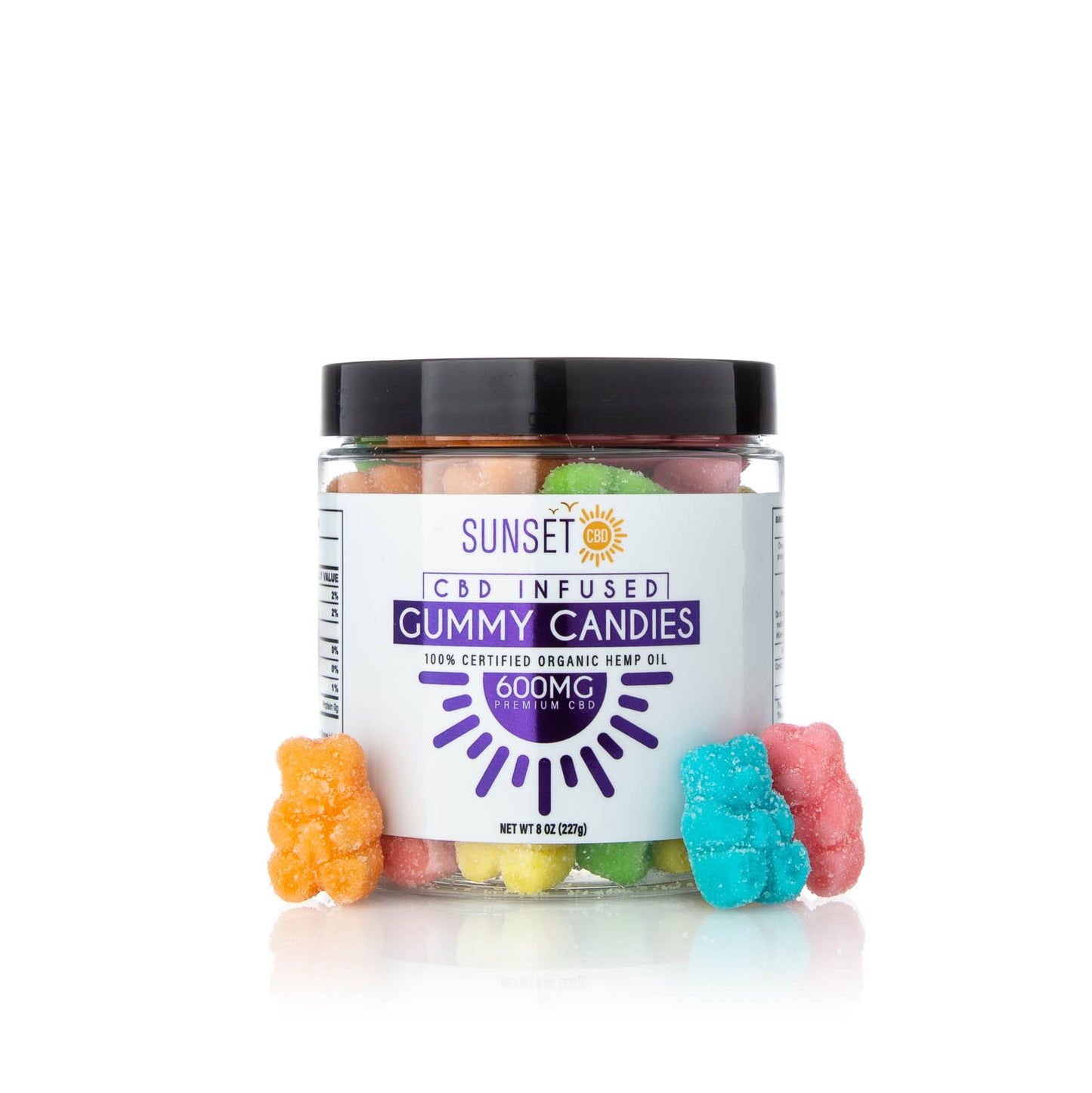 Sunset CBD Infused Sour Gummy Bears