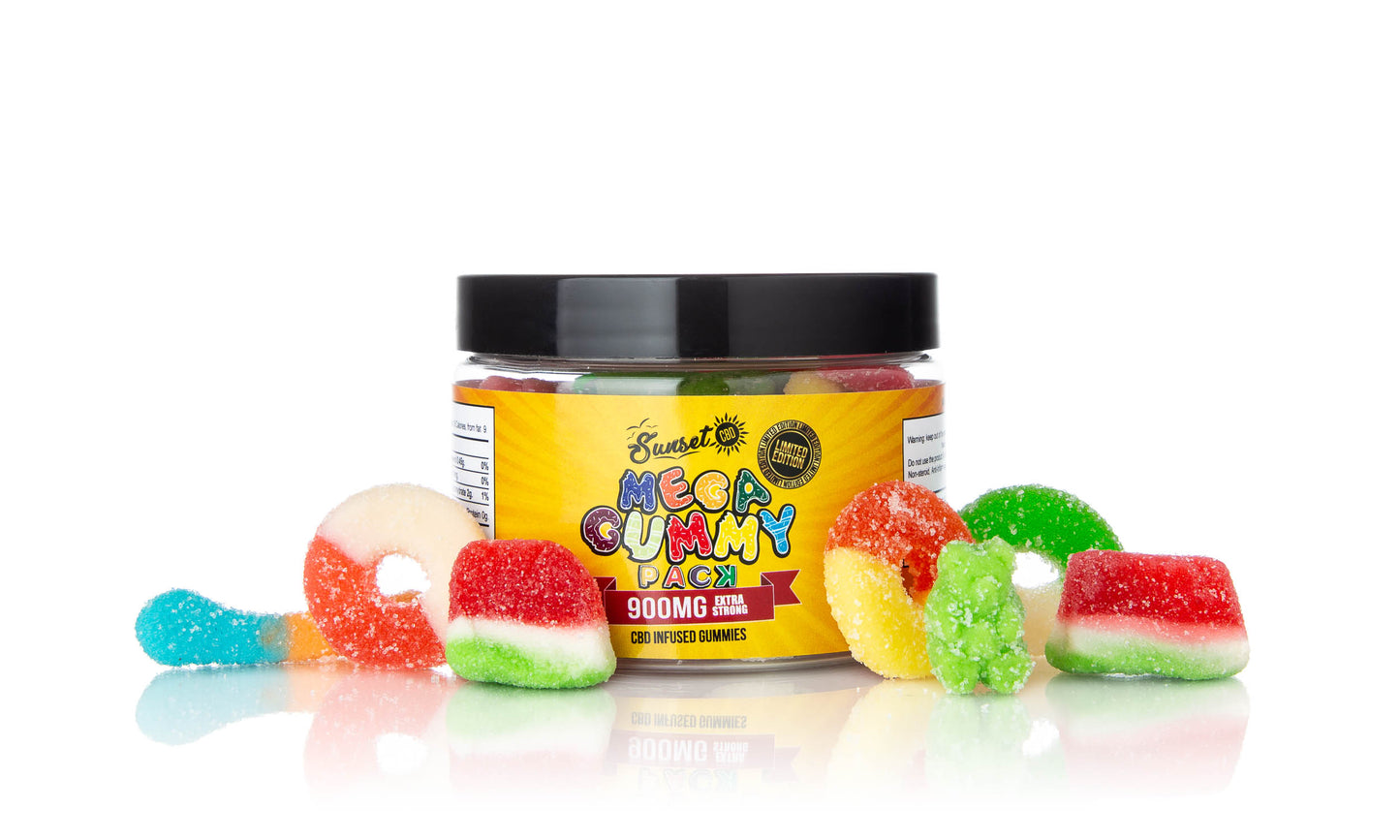 Sunset CBD Infused Mixed Gummies