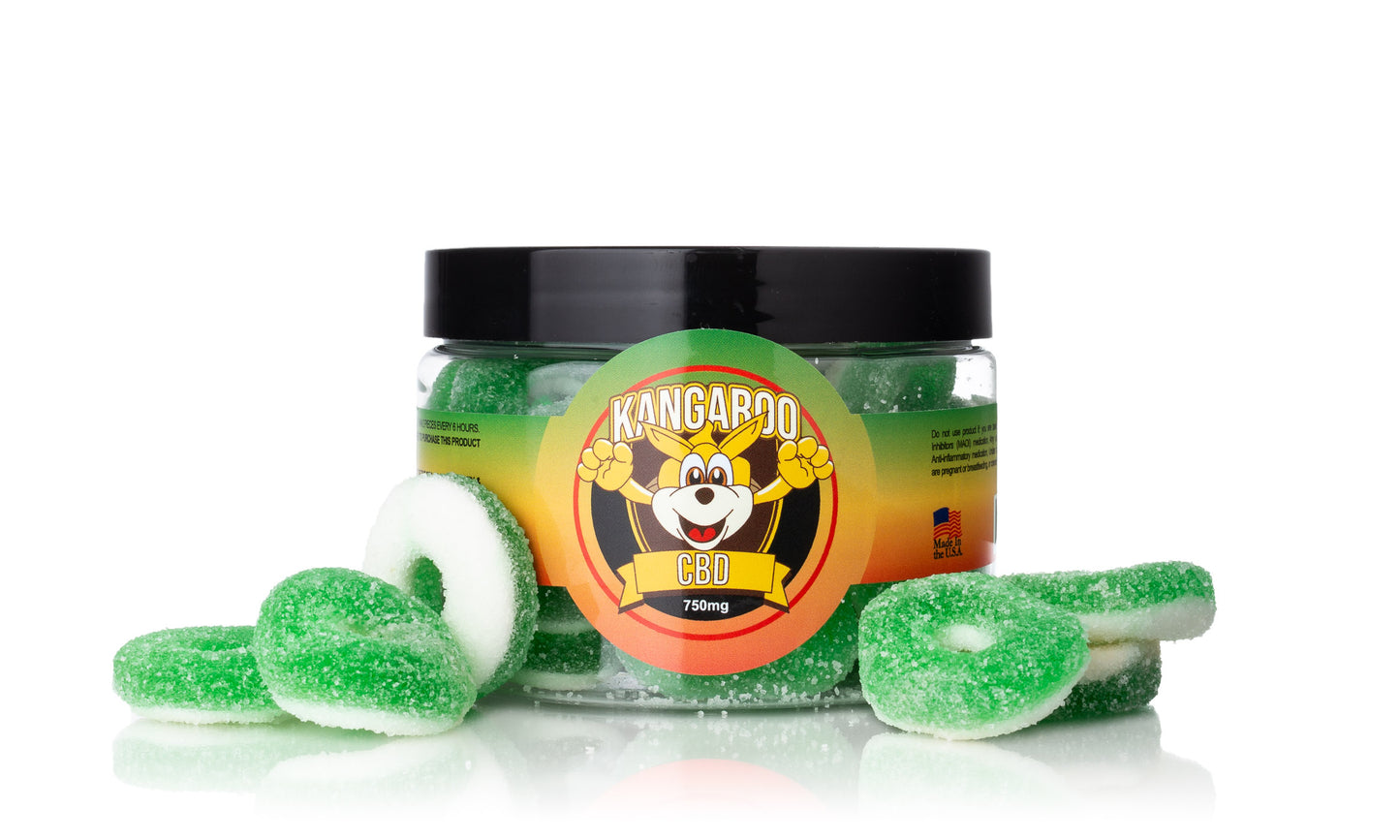 Kangaroo CBD Infused Apple Gummy Rings