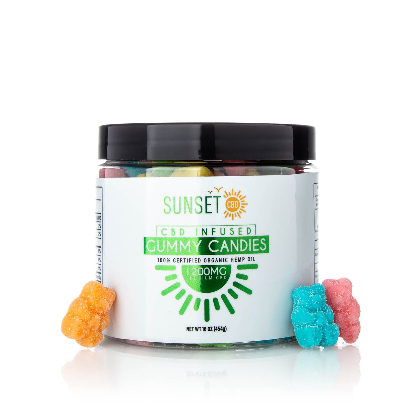 Sunset CBD Infused Sour Gummy Bears