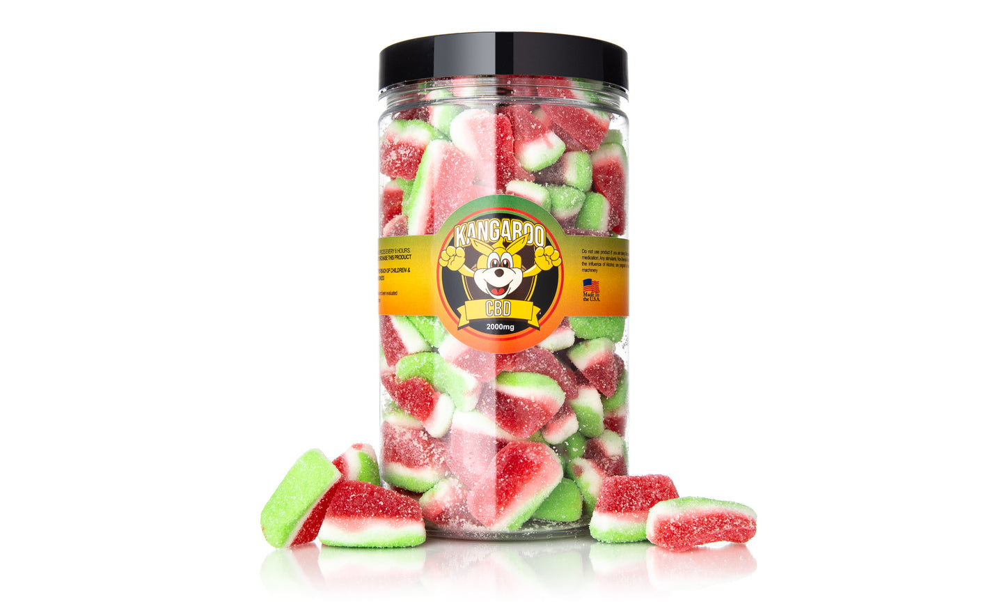 Kangaroo CBD Infused Watermelon Gummy Slices